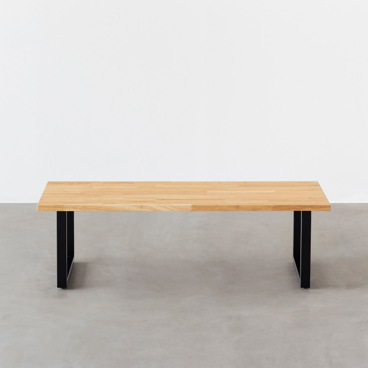 THE LOW TABLE / ラバーウッド ナチュラル × Black Steel