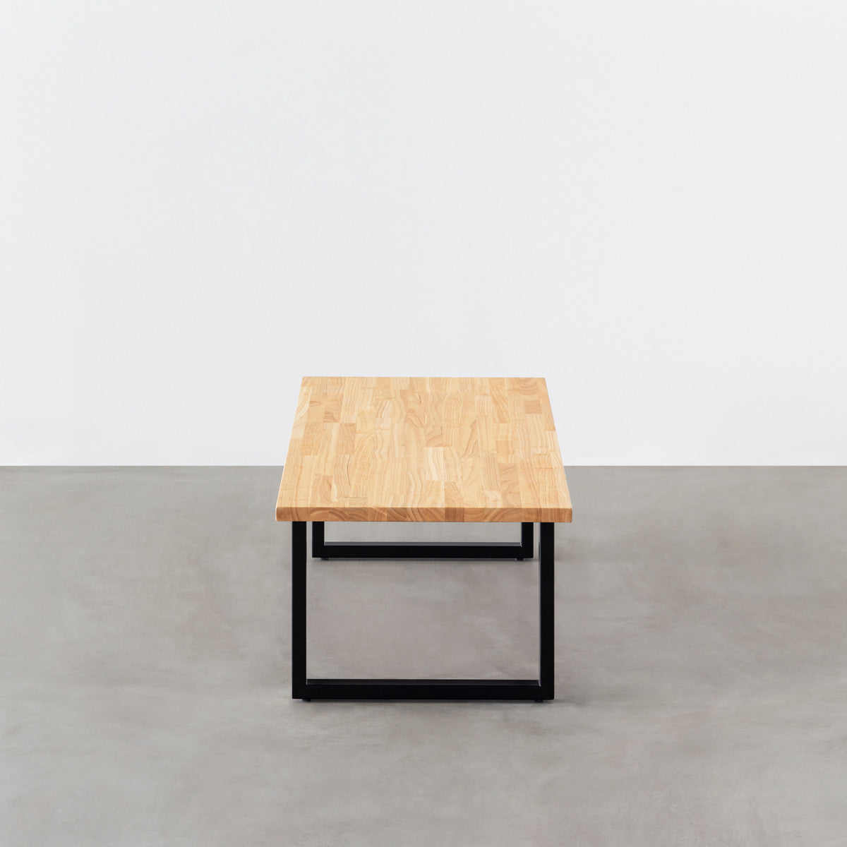 THE LOW TABLE / ラバーウッド ナチュラル × Black Steel