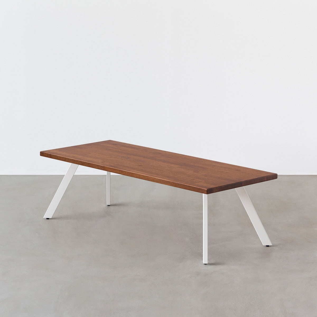 THE LOW TABLE / ラバーウッド ブラウン × White Steel