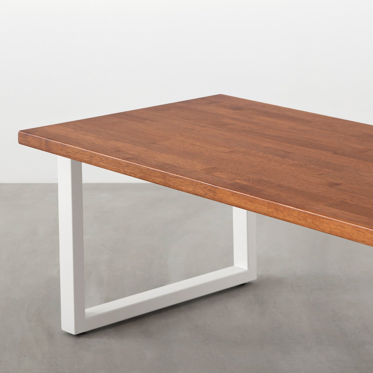 THE LOW TABLE / ラバーウッド ブラウン × White Steel