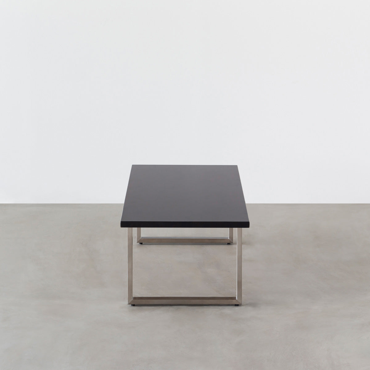 THE LOW TABLE / ラバーウッド ブラックブラウン × Stainless