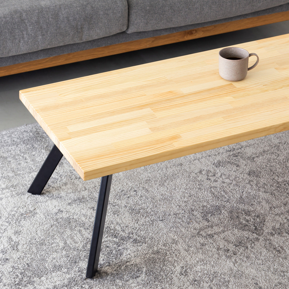 THE LOW TABLE / パイン × Black Steel