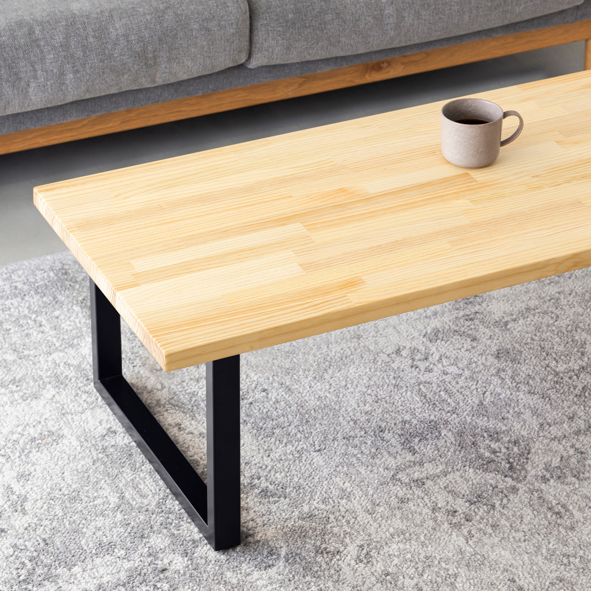 THE LOW TABLE / パイン × Black Steel