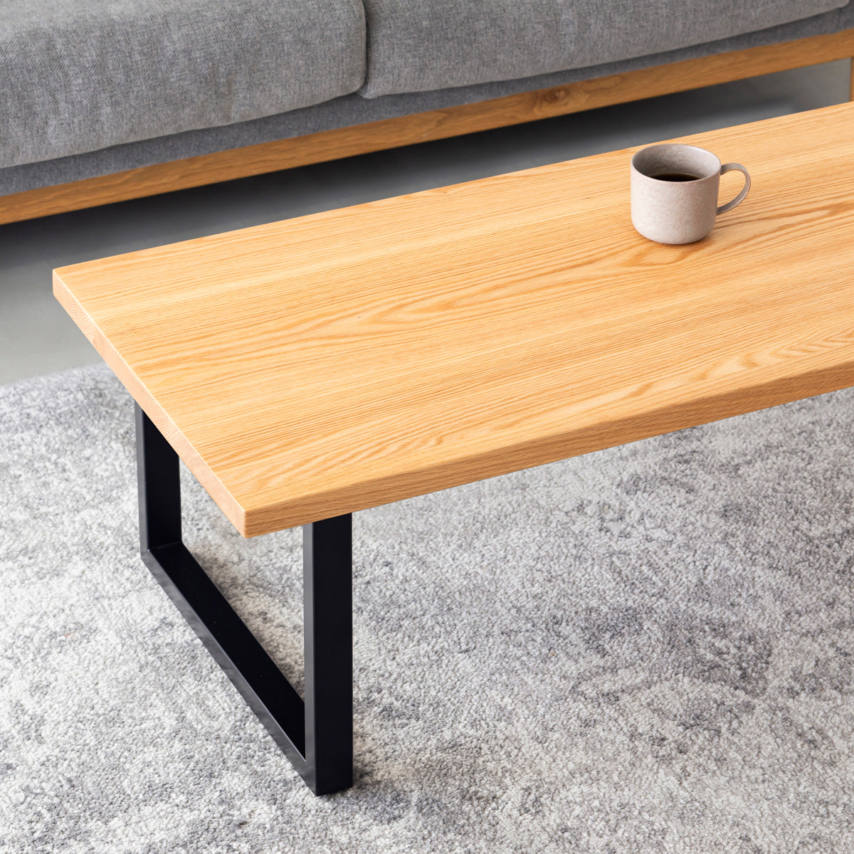 THE LOW TABLE / 無垢 レッドオーク × Black Steel