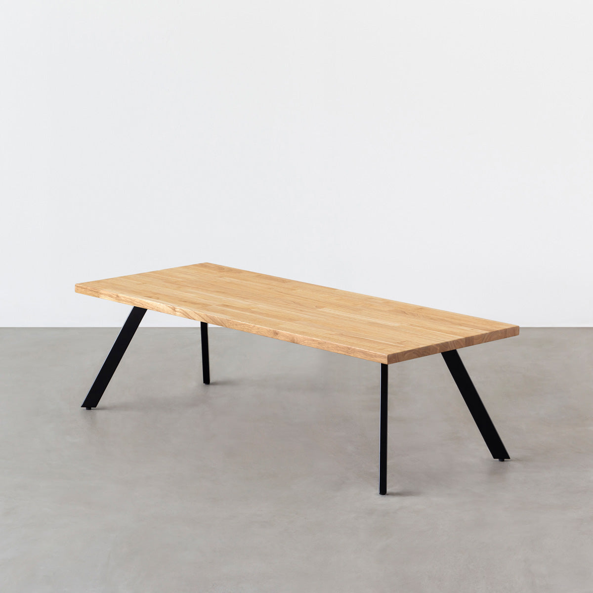 THE LOW TABLE / ラバーウッド ナチュラル × Black Steel