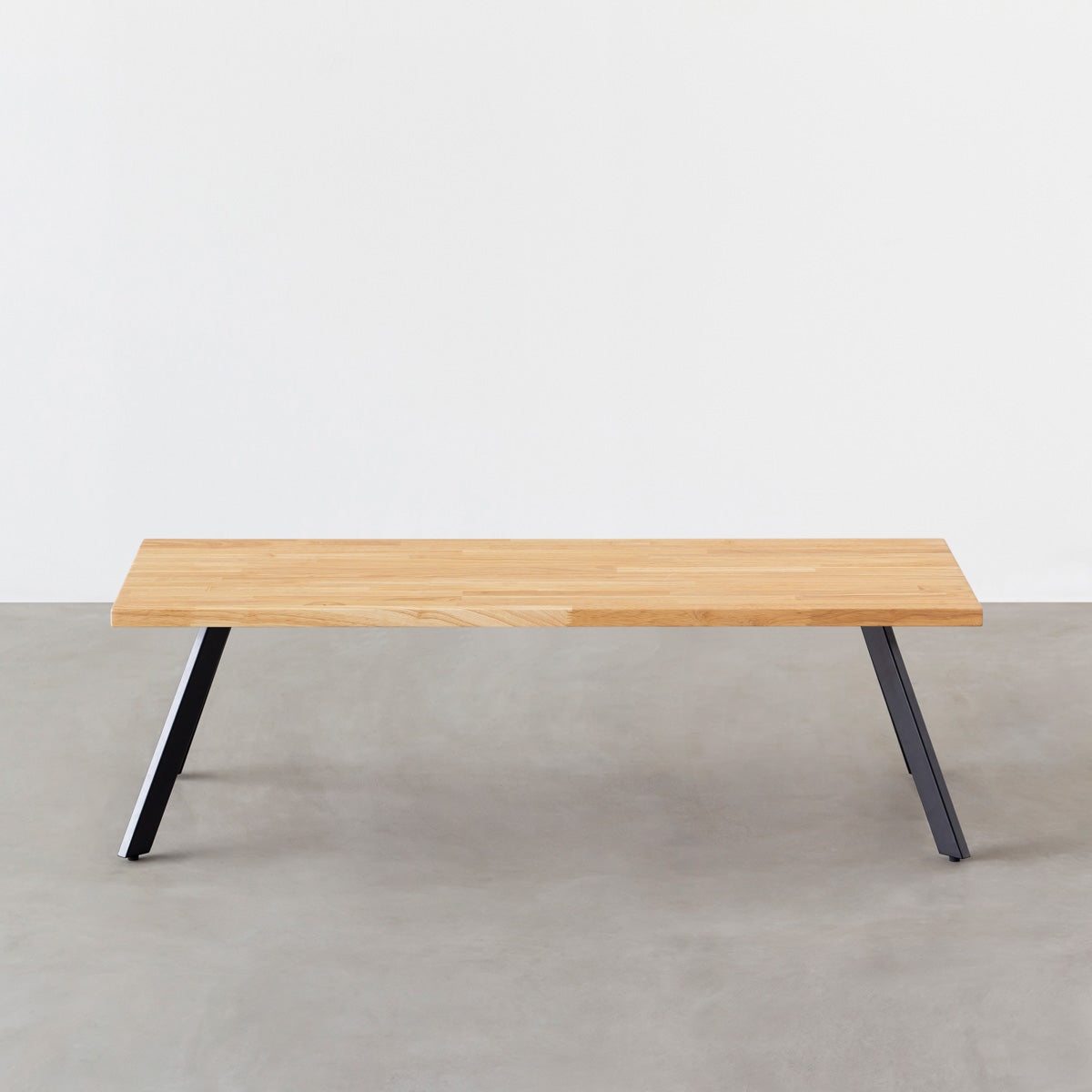 THE LOW TABLE / ラバーウッド ナチュラル × Black Steel