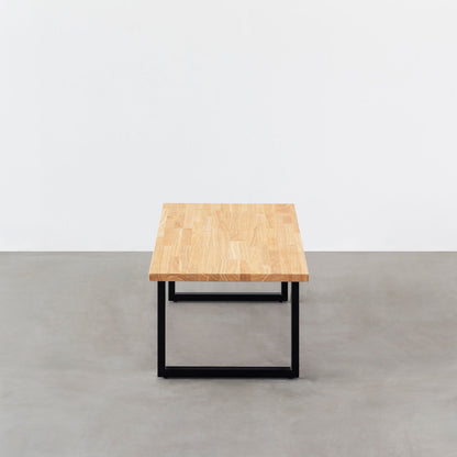 THE LOW TABLE / ラバーウッド ナチュラル × Black Steel