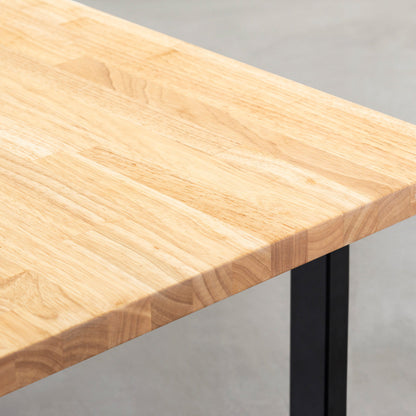 THE LOW TABLE / ラバーウッド ナチュラル × Black Steel