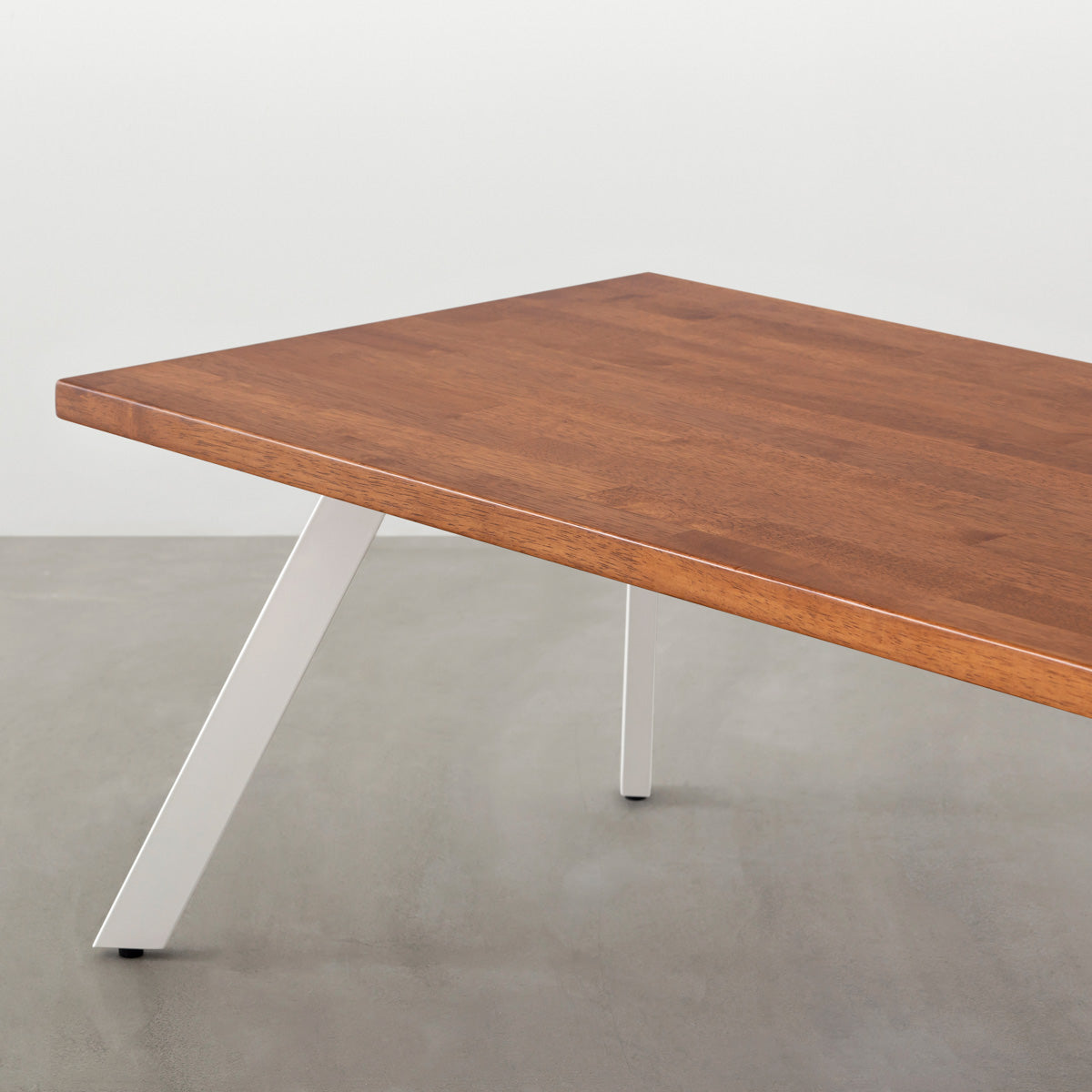 THE LOW TABLE / ラバーウッド ブラウン × White Steel