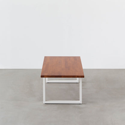 THE LOW TABLE / ラバーウッド ブラウン × White Steel