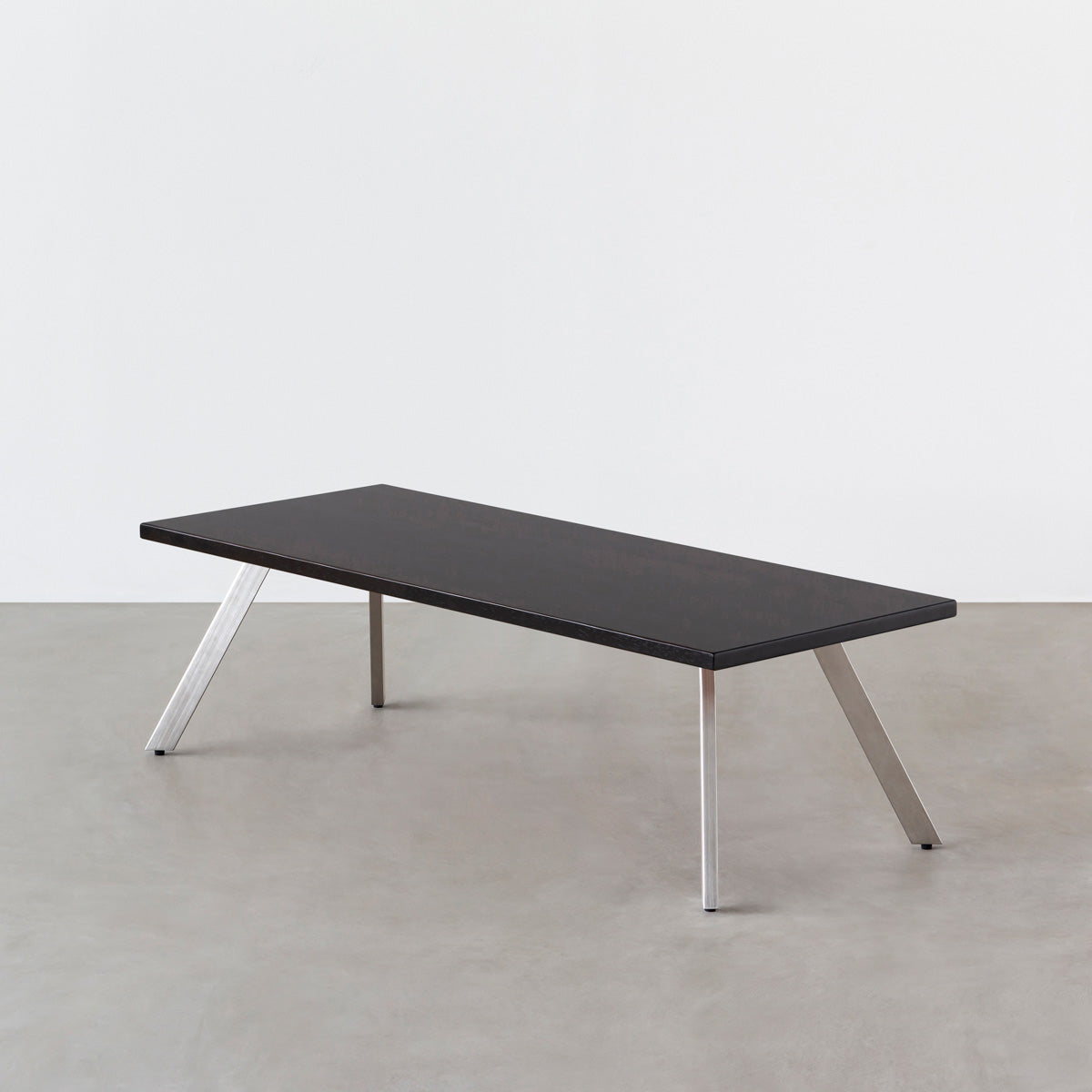 THE LOW TABLE / ラバーウッド ブラックブラウン × Stainless