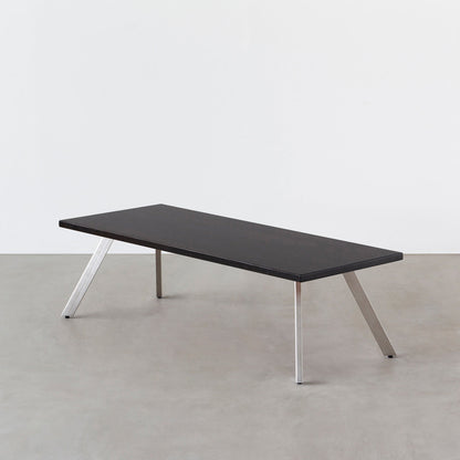 THE LOW TABLE / ラバーウッド ブラックブラウン × Stainless