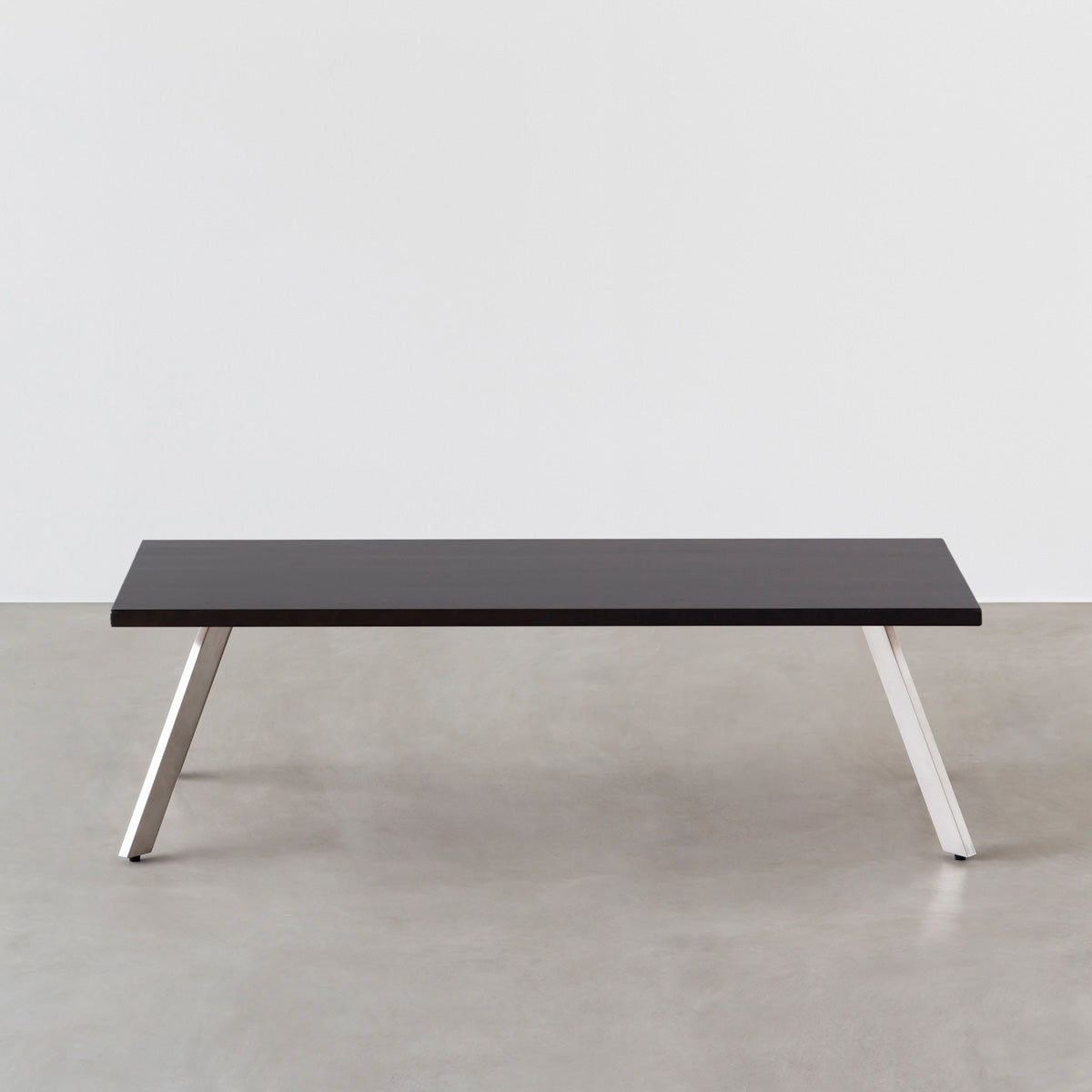 THE LOW TABLE / ラバーウッド ブラックブラウン × Stainless