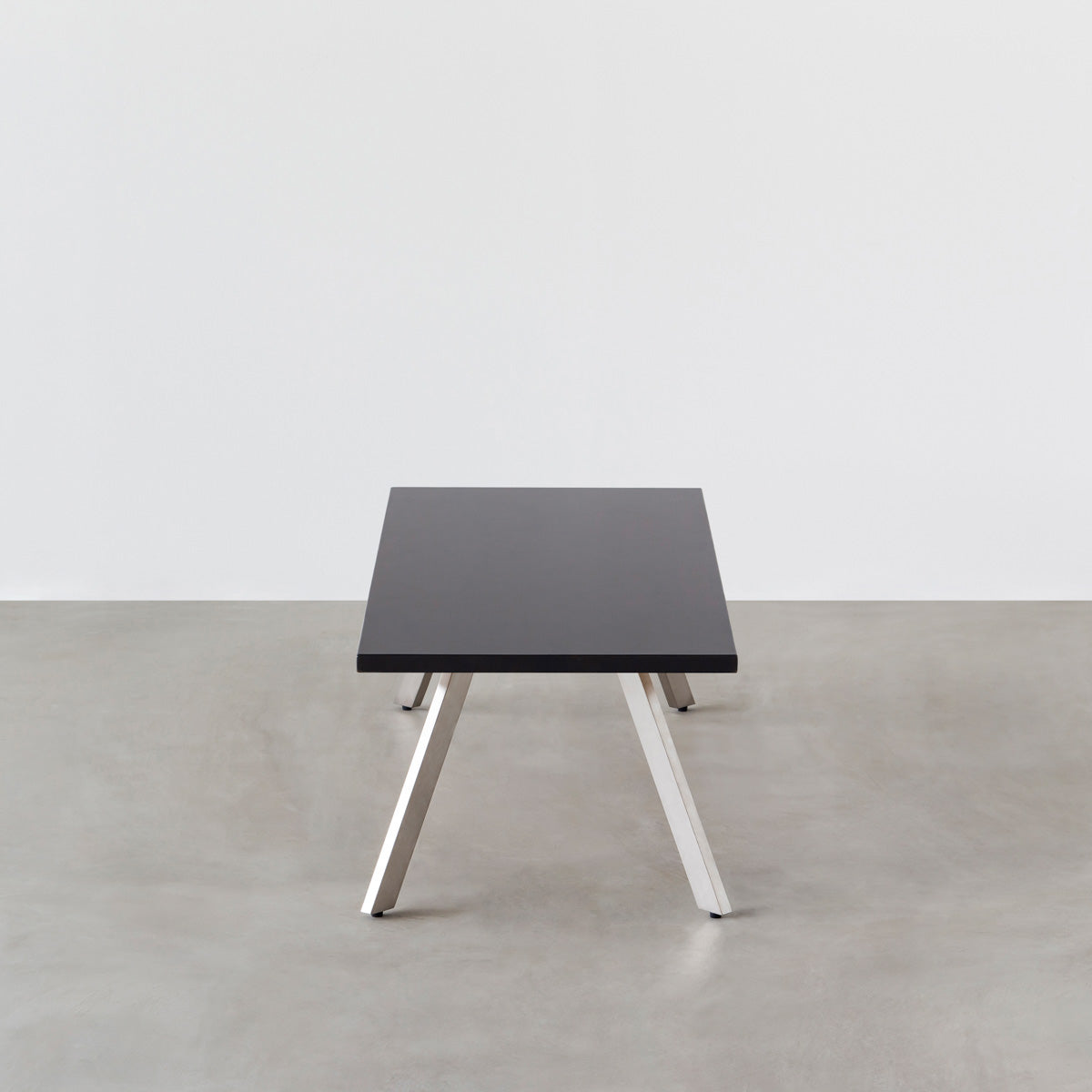 THE LOW TABLE / ラバーウッド ブラックブラウン × Stainless