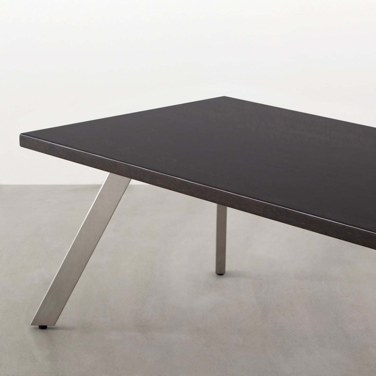 THE LOW TABLE / ラバーウッド ブラックブラウン × Stainless