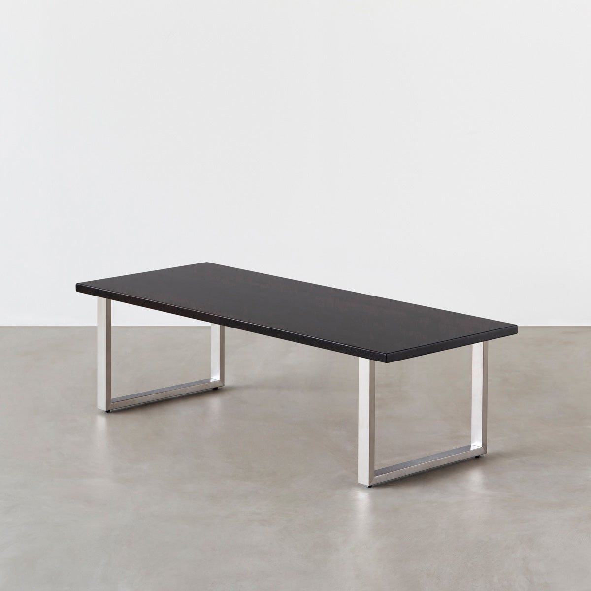 THE LOW TABLE / ラバーウッド ブラックブラウン × Stainless