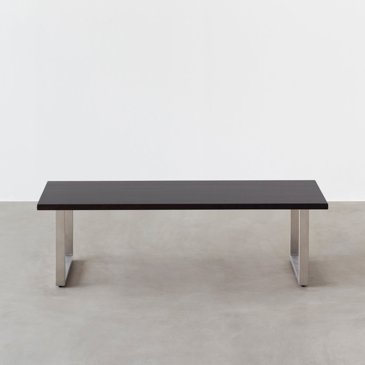 THE LOW TABLE / ラバーウッド ブラックブラウン × Stainless