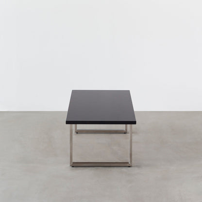 THE LOW TABLE / ラバーウッド ブラックブラウン × Stainless