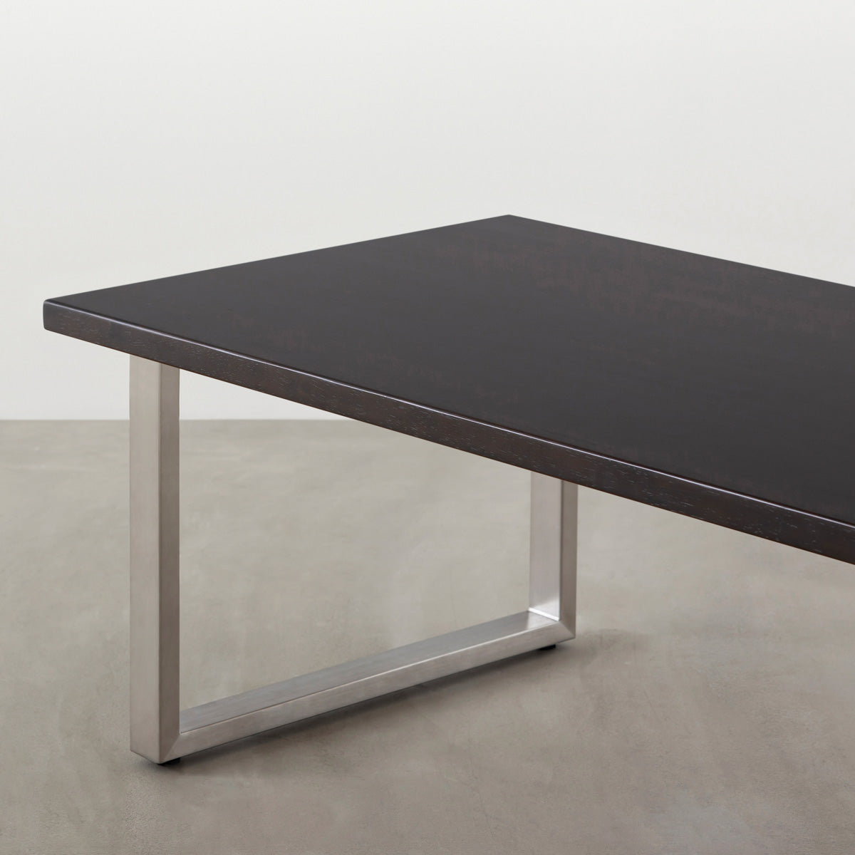 THE LOW TABLE / ラバーウッド ブラックブラウン × Stainless