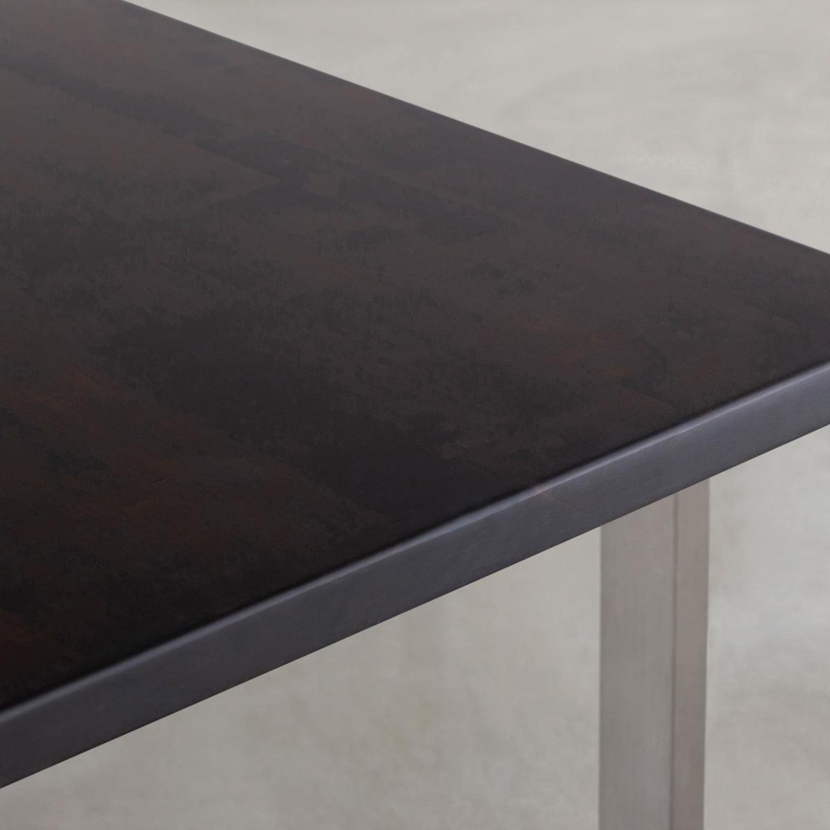 THE LOW TABLE / ラバーウッド ブラックブラウン × Stainless