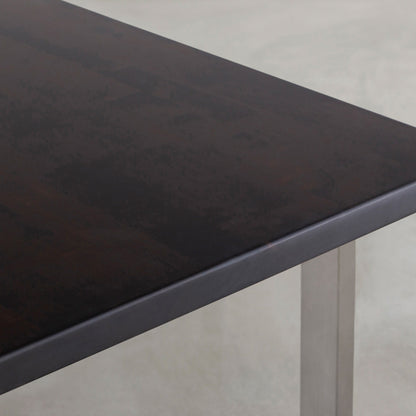 THE LOW TABLE / ラバーウッド ブラックブラウン × Stainless