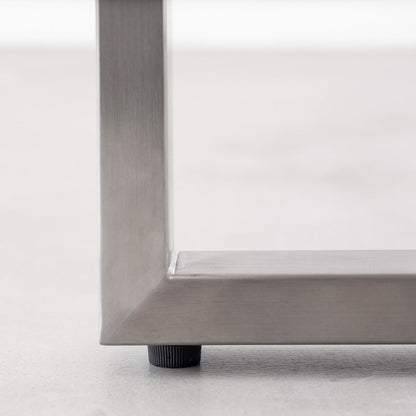THE LOW TABLE / ラバーウッド ブラックブラウン × Stainless